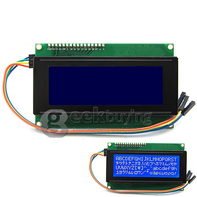 I2C / IIC LCD 2004 Blue Display Module for Arduino / Raspberry Pi / AVR / ARM