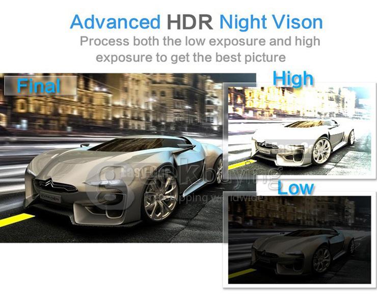 Mini 0806 1296P Ambarella A7LA50 Support 256G Car DVR Camera Video Recorder G-sensor Night Vision - Black