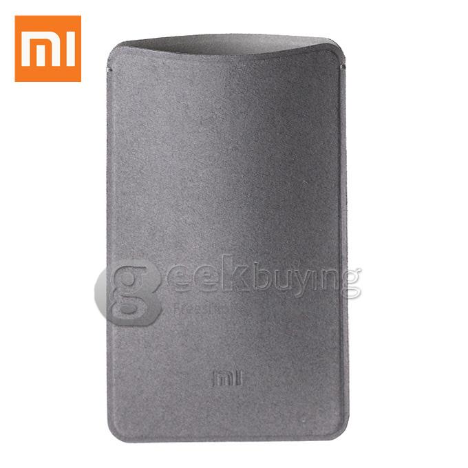 Original Xiaomi Perfect 5000mAh Power Bank Microfiber Case Charger Protector Cover Skin - Grey