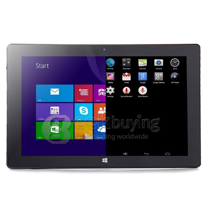 PIPO W3F 10.1 Inch Dual Boot Windows10 & Android4.4 Tablet PC 2GB/32GB Intel Z3735F Quad Core 1.83GHz IPS 1920*1200 HDMI Bluetooth WiFi - Black