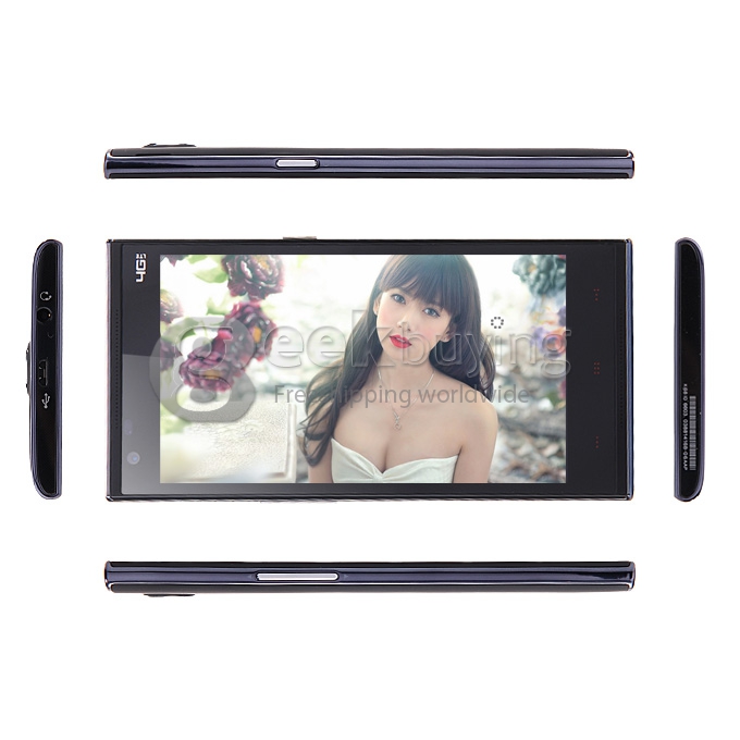 KINGZONE N3 Plus 5.0Inch 64Bit 4G LTE MTK6732 Quad Core 1.5GHz Android 4.4 2GB 16GB Smartphone 13.0MP IPS HD - Black