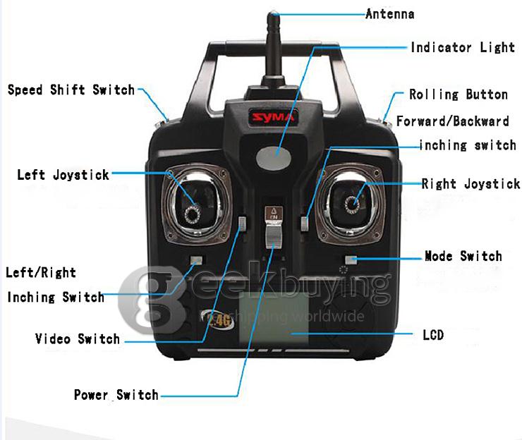 Syma X5SC-1 EXPLORERS 2 Quadcopter Headless Mode 2.0MP HD Camera 2.4G 6 Axis Gyro 3D Flip RC RTF with 4GB TF Card - Black