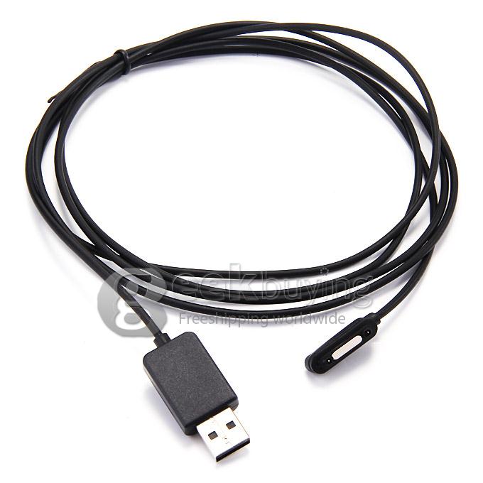 2M Magnetic Charging Charger Cable For Sony Xperia Z3 Z2 Z1 - Black