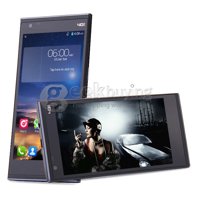KINGZONE N3 Plus 5.0Inch 64Bit 4G LTE MTK6732 Quad Core 1.5GHz Android 4.4 2GB 16GB Smartphone 13.0MP IPS HD - Black