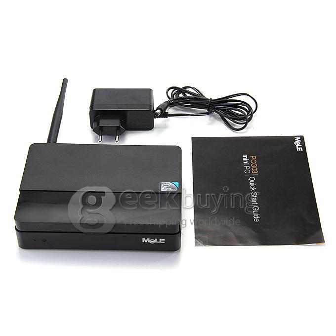 MeLE PCG03 Intel Mini PC Windows 8.1 OS Atom Z3735F 2GB RAM 32GB ROM 1080P DTS VGA WiFi Bluetooth - Black