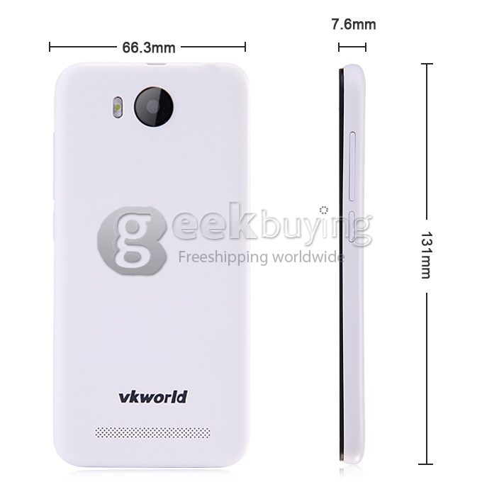 [Spain Stock] VKworld VK2015 QHD 4.5 Inch Android 5.0 OS MTK6582 Quad Core 1.3GHz Smartphone 1GB RAM 8GB ROM 8.0MP 3G/GPS IPS Screen - White