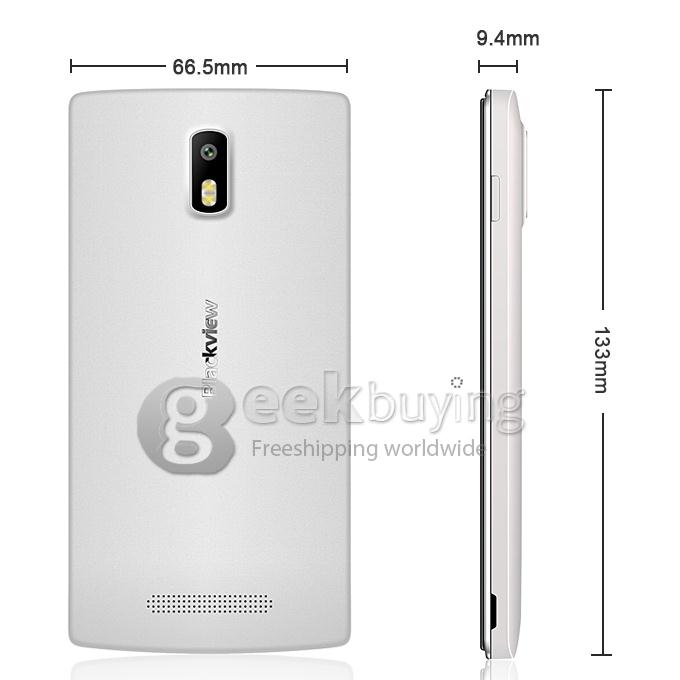 Blackview Breeze 4.5inch IPS MTK6582M Quad Core 1.3GHz Smartphone Android 4.4 OS 1GB RAM 8GB ROM 8.0MP Smart Wake- White