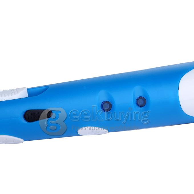 3D Stereoscopic Printing Pen Gen 1st  0.4mm Nozzle for 3D Drawing Doodling with ABS Filament Material - Blue