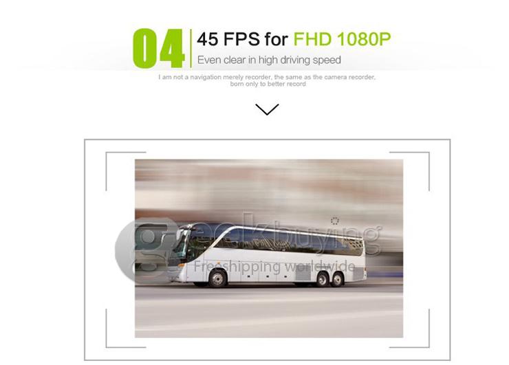 Mini 0806 1296P Ambarella A7LA50 Support 256G Car DVR Camera Video Recorder G-sensor Night Vision - Black