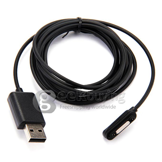 2M Magnetic Charging Charger Cable For Sony Xperia Z3 Z2 Z1 - Black