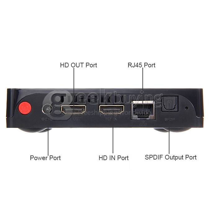 Beelink i one i826 Android Mini PC Quad Core Amlogic S812 2G RAM 16G ROM HDMI IN 2.4G/5G MIMO WIFI Bluetooth Miracast - Black