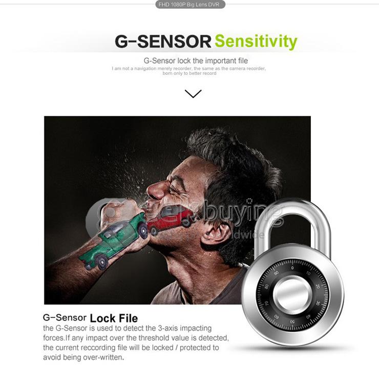 Mini 0806 1296P Ambarella A7LA50 Support 256G Car DVR Camera Video Recorder G-sensor Night Vision - Black