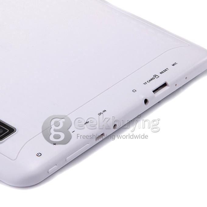 V11 10.1 Inch Android 4.4 OS Allwinner A33 Quad Core 1.5GHZ 1G/8G BT WIFI Dual Cameras with Flash Tablet PC - White
