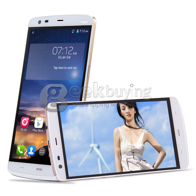 [HK Stock]Kingzone Z1 5.5inch 64Bit 4G LTE MTK6752 Octa Core 1.7 GHz Android 4.4 Smartphone 2GB 16GB HD JDI Screen NFC OTG - White