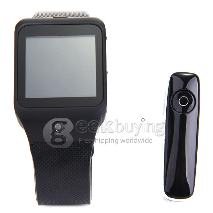 Atongm W003 Smart Watch Phone 1.44 Inch Touch Screen Bluetooth Camera FM - Black