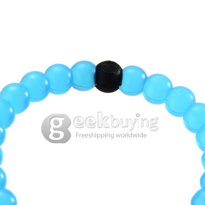 Lokai Crystal Style Lucky Bracelets Bead Mud from Dead Sea & Water from MT Everest - Blue