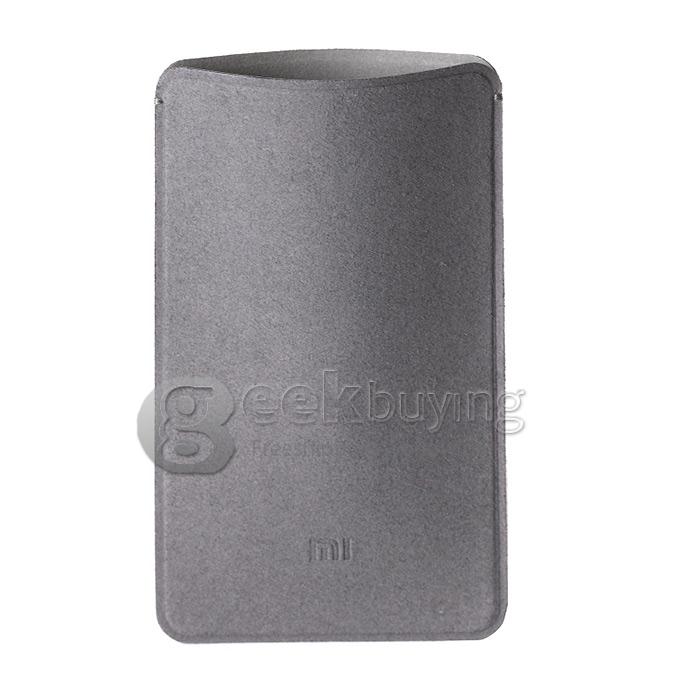 Original Xiaomi Perfect 5000mAh Power Bank Microfiber Case Charger Protector Cover Skin - Grey