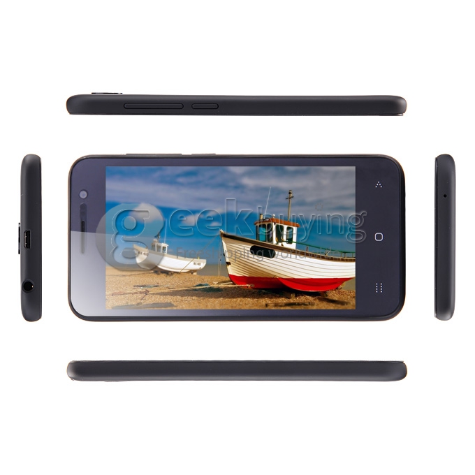 [Spain Stock] VKworld VK2015 QHD 4.5 Inch Android 5.0 OS MTK6582 Quad Core 1.3GHz Smartphone 1GB RAM 8GB ROM 8.0MP 3G/GPS IPS Screen + View Style Flip Cover Protective Case - Black