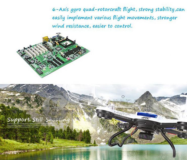 JJRC H12C Headless Mode 2.4GHz 4CH RC Quadcopter 6 Axis Gyroscope 360 Degree Stumbling RTF UFO without Camera - Golden