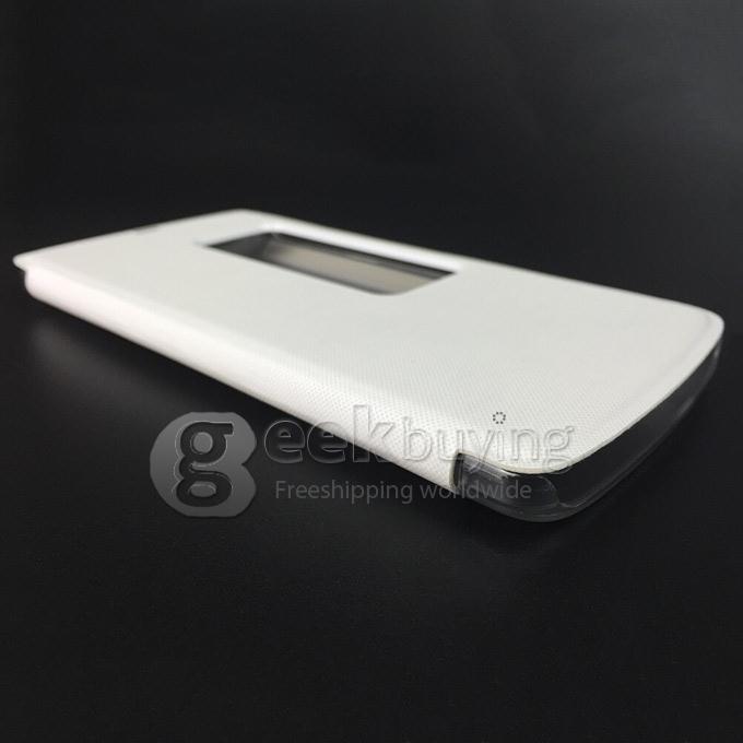Original View Style Flip Cover Protective Case for Kingzone Z1 4G Smartphone - White