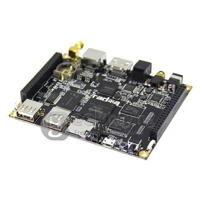 New Radxa Rock Pro Main Board ARM Cortex-A9 Processor Wifi Anternna 8GB Nand Flash On-board