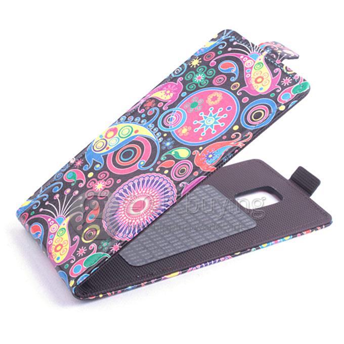 Protective Hard Cover Colored Drawing Jellyfish Flip Stand Leather Case for DOOGEE DG310-Multicolor