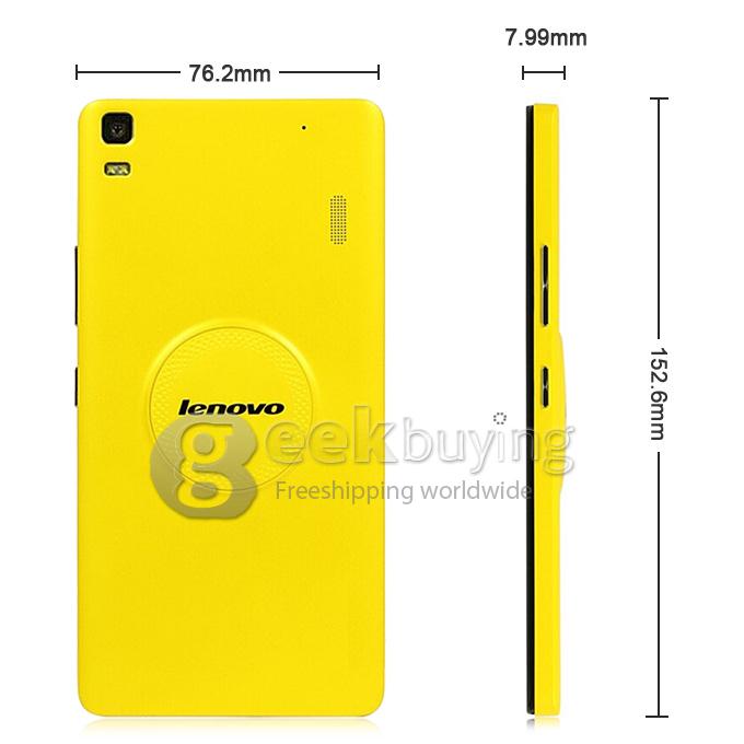 Lenovo Lemo K3 NOTE Angelic Voice 5.5inch 4G LTE Android 5.0 2GB 16GB 64bit MTK6752 Octa Core 1.7GHz Smartphone FHD-Yellow