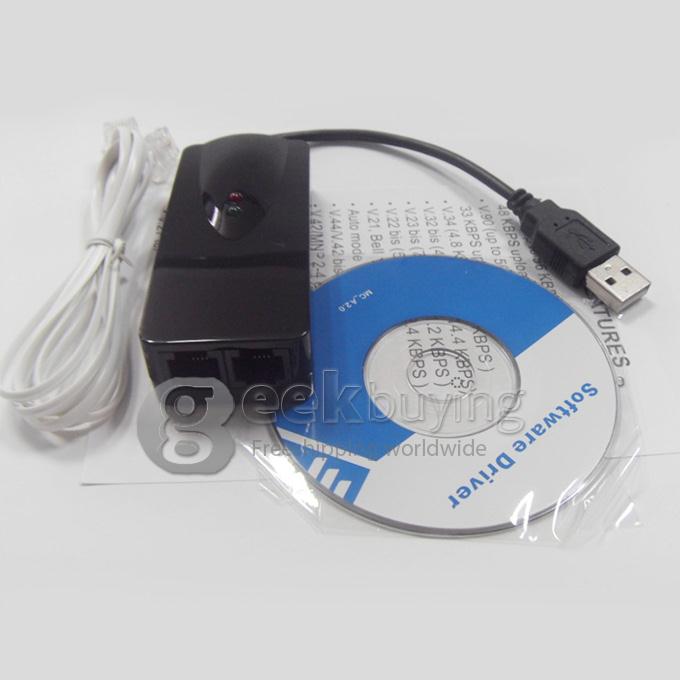 New USB Dual Port Fax Calls Cat / FAX MODEM 56K EAST FAX Support WIN7