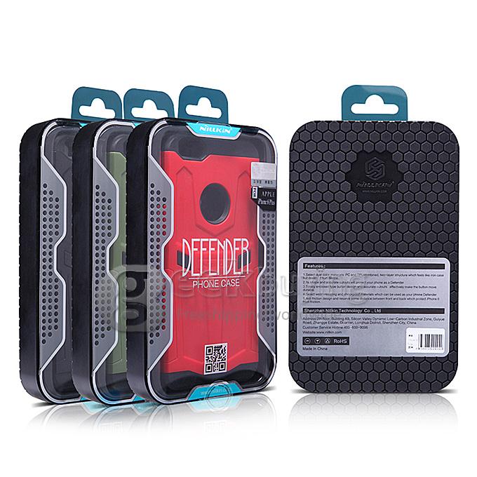 Nillkin Defender Series Protective Cover Shell Bumper PC TPU Case for iPhone 6 Plus - Red