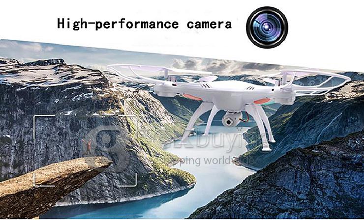 Syma X5SC-1 EXPLORERS 2 Quadcopter Headless Mode 2.0MP HD Camera 2.4G 6 Axis Gyro 3D Flip RC RTF with 4GB TF Card - Black