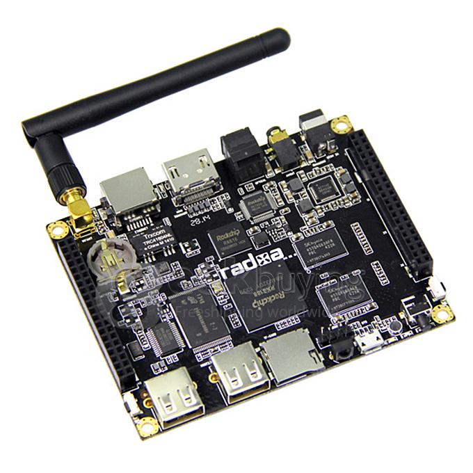 New Radxa Rock Pro Main Board ARM Cortex-A9 Processor Wifi Anternna 8GB Nand Flash On-board