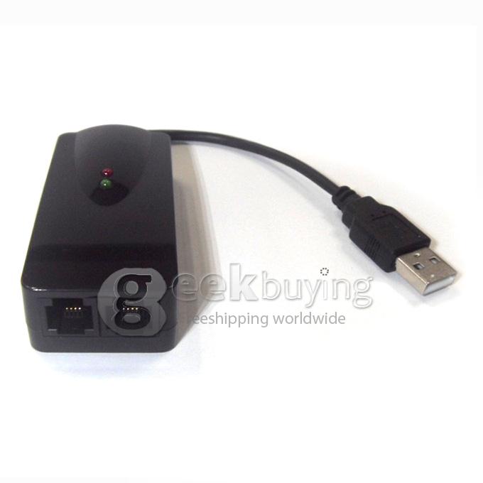 New USB Dual Port Fax Calls Cat / FAX MODEM 56K EAST FAX Support WIN7