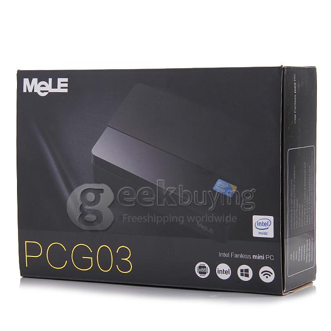 MeLE PCG03 Intel Mini PC Windows 8.1 OS Atom Z3735F 2GB RAM 32GB ROM 1080P DTS VGA WiFi Bluetooth - Black