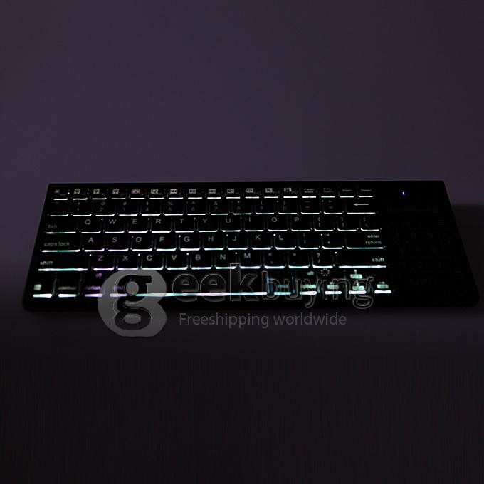iPazzPort KP-810-35BTT Bluetooth Multi-Media Keyboard for Windows/Android/iOS OS/Mac OS - Black