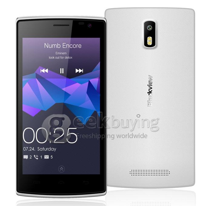 Blackview Breeze 4.5inch IPS MTK6582M Quad Core 1.3GHz Smartphone Android 4.4 OS 1GB RAM 8GB ROM 8.0MP Smart Wake- White