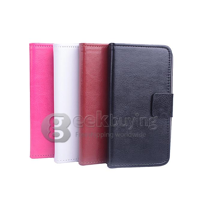 Protective Hard Cover Flip Stand Leather Case for Elephone G2 -Rose