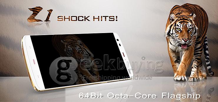 [HK Stock]Kingzone Z1 5.5inch 64Bit 4G LTE MTK6752 Octa Core 1.7 GHz Android 4.4 Smartphone 2GB 16GB HD JDI Screen NFC OTG - White