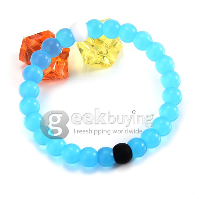Lokai Crystal Style Lucky Bracelets Bead Mud from Dead Sea & Water from MT Everest - Blue