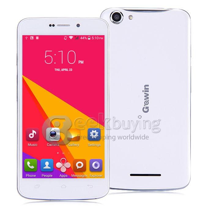 GOWIN A70 5.0 Inch QHD Pixels MTK6572 Dual Core 1.3GHz Smartphone Android 4.4 OS 8.0MP 3G GPS - White
