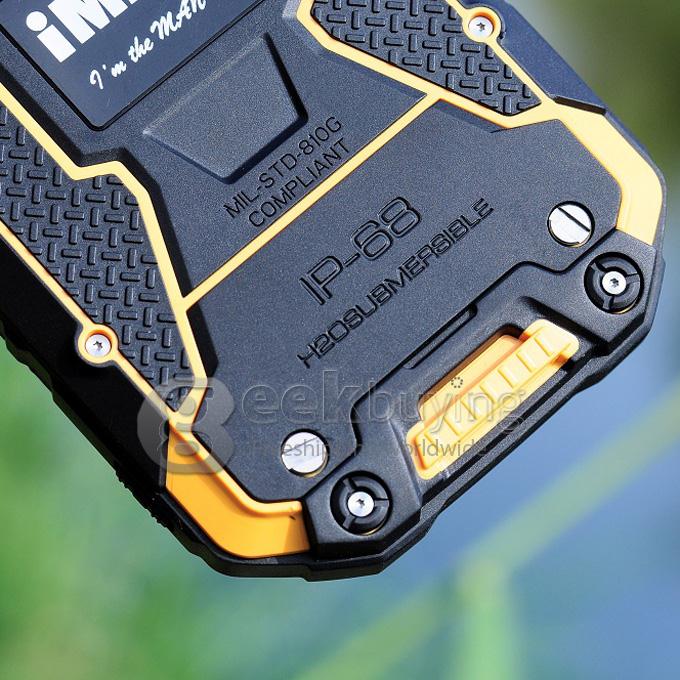 IMAN i6 4.7 Inch Smartphone IP68 Waterproof Walkie Talkie Android 4.4 MTK6592 Octa Core 2GB 32GB NFC - Yellow