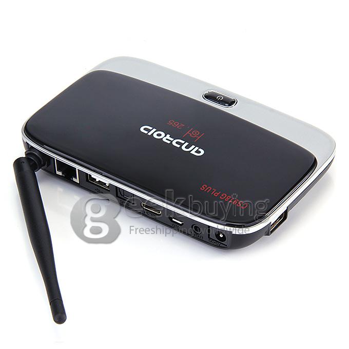 CS918G Plus Amlogic S805 Quad Core Android4.4 TV Box 1G 8G LAN WIFI 802.11b/g/n BT4.0 HDMI Miracast/DLNA 1080P - Black