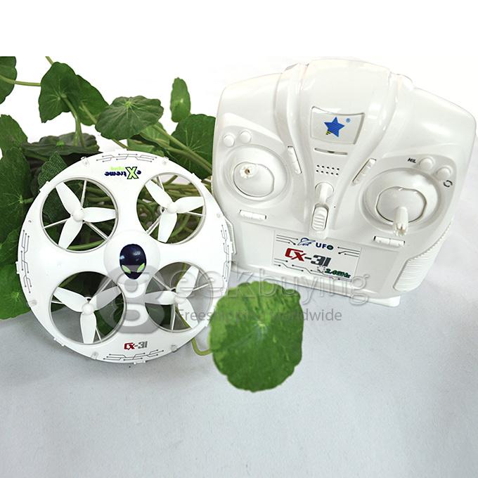 Cheerson CX-31 UFO 2.4G 6-Axis Gyro 3D Eversion With Headless Mode RC Quadcopter Left Hand Throttle - White