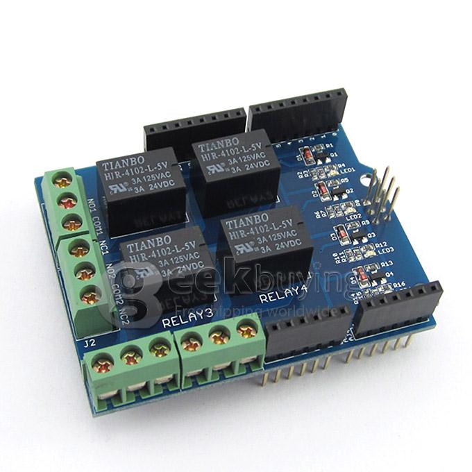 arduino relay shield 230v