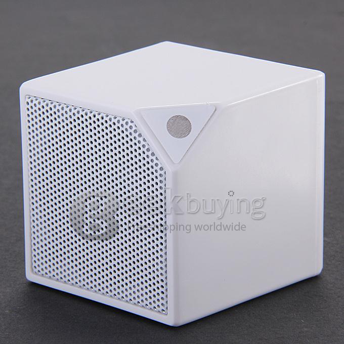 Mini Wireless BT3.0+EDR Protable Square Audio Box Bluetooth Subwoofer Magic Cube Speaker - White