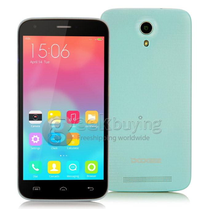 Doogee Valencia 2 Y100 5.0inch Android 4.4 1GB 8GB MTK6592 Octa Core 1.7GHz Smartphone 13.0MP 3G GPS OTG Hotknot- Blue
