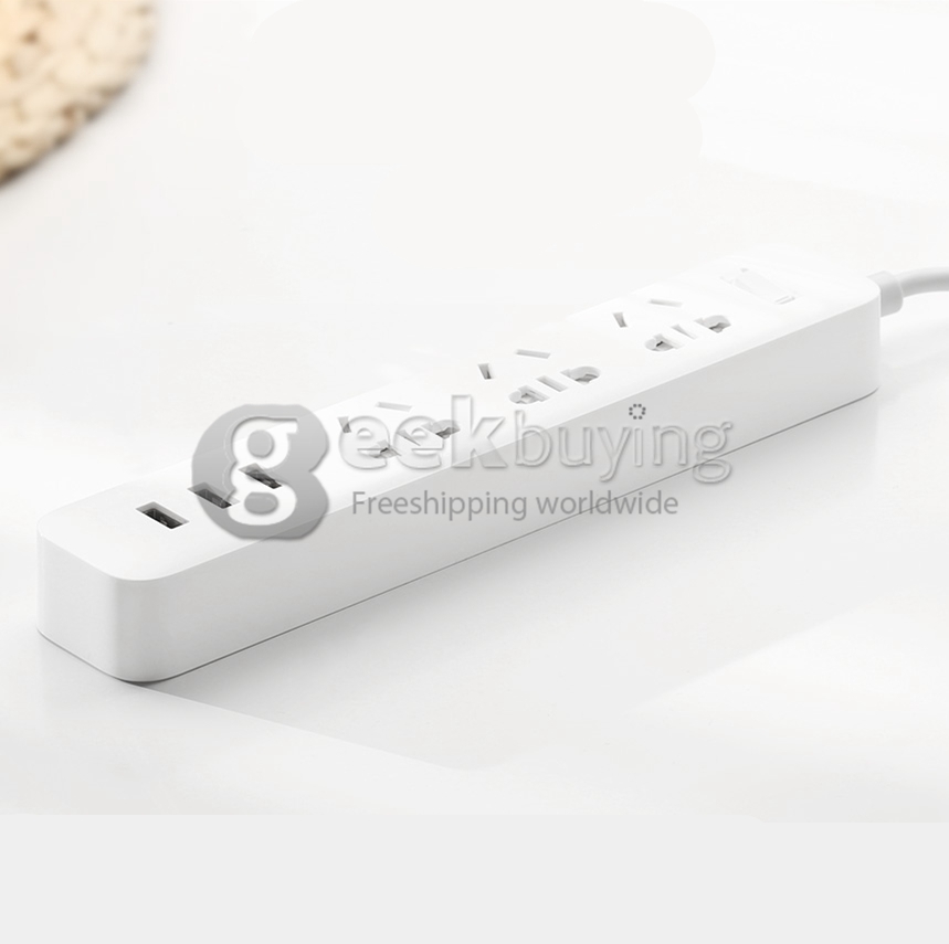 Xiaomi Mi Power Strip Patch Board with 3 USB Ports 2A Fast Charger Mini Socket + US Plug Travel Power Adaptor