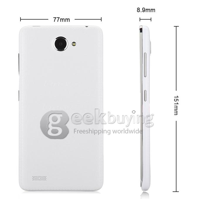 [HK Stock] Lenovo A816 5.5inch 64-bit 4G LTE Android 4.4 Smartphone Snapdragon MSM8916 Quad Core 1.2GHz 8.0MP 1GB 8GB - White