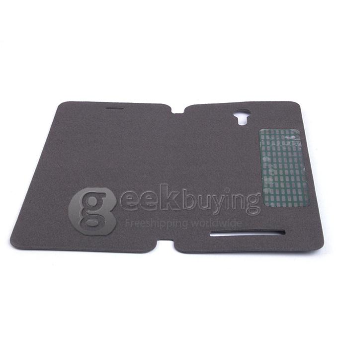 Brand New Protective PU Leather Hard Case Cover Shell for JIAYU S3 - Black