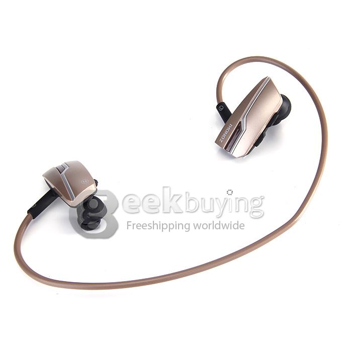 ZONOKI B97 Outdoor Neckband BT2.1+EDR 1Mbps Wireless Headphone Stereo Audio Headset With Magnetic - Coffee