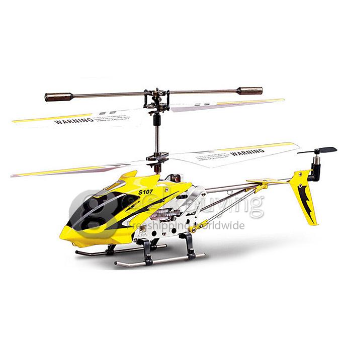 Genuine Syma S107 S107G 3CH Infrared RC Helicopter GYRO - Yellow
